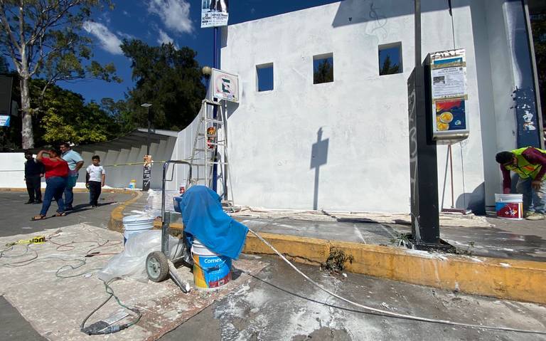 Borran murales en CU sobre los 43 y la lucha feminista - El Sol de Acapulco  | Noticias Locales, Policiacas, sobre México, Guerrero y el Mundo